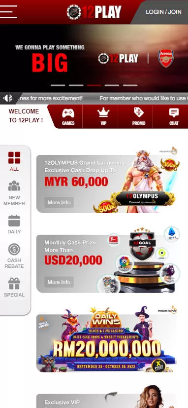 Mamak24 - 12Play Casino - Promotion - mamak247