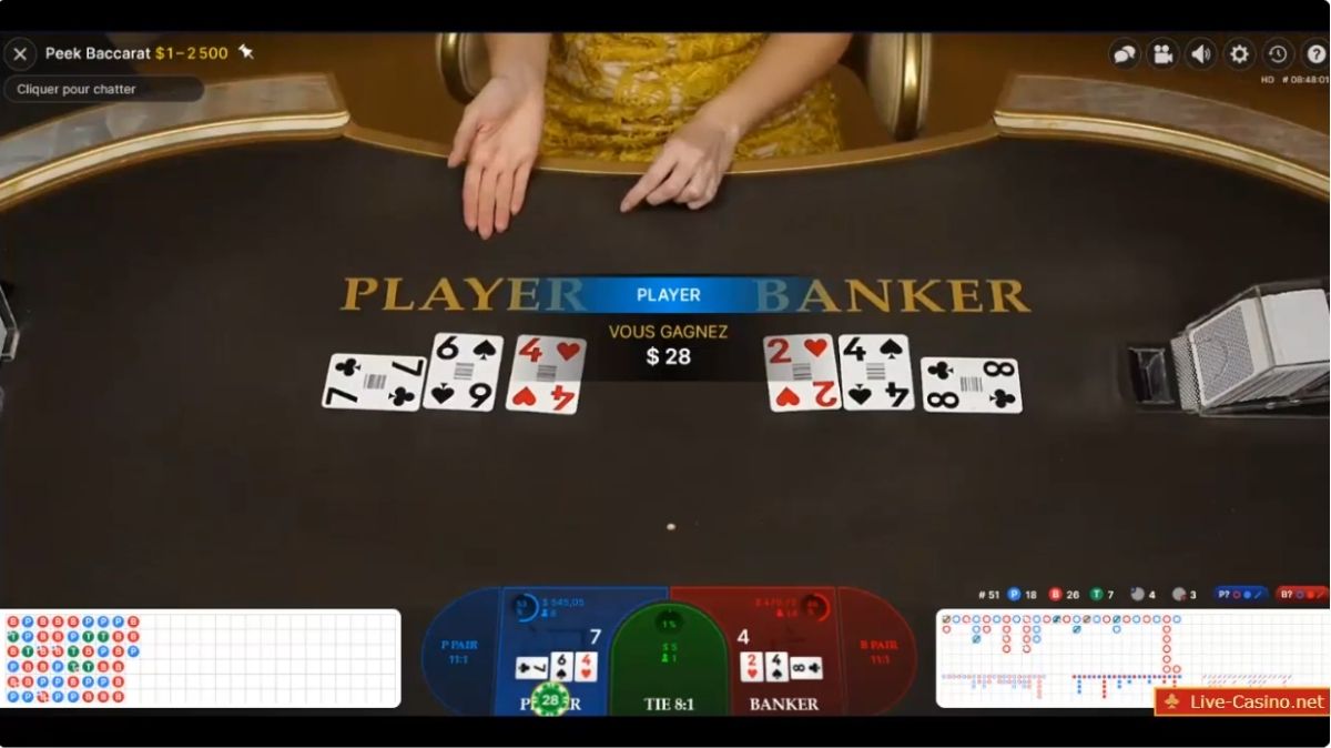 Peek Baccarat - GamePlay 3 - Mamak247