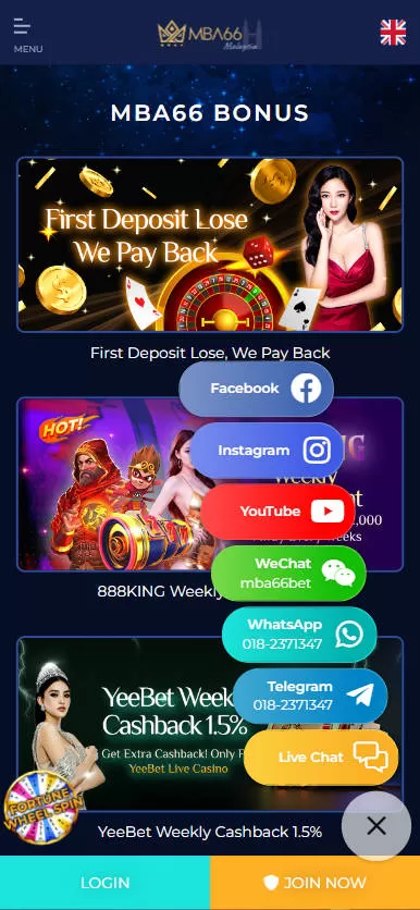 Mamak24 - MBA66 Casino - Livechat - mamak247