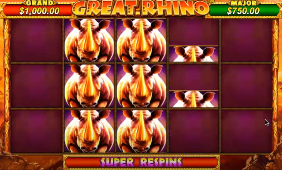 Great Rhino Slot - Super Respins - Mamak247