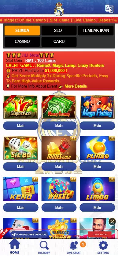 Mamak24 - Realmadrid888 Casino - Game - mamak247