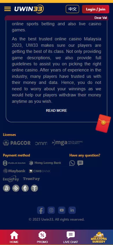 Mamak24 - Uwin33 Casino - Payment - mamak247